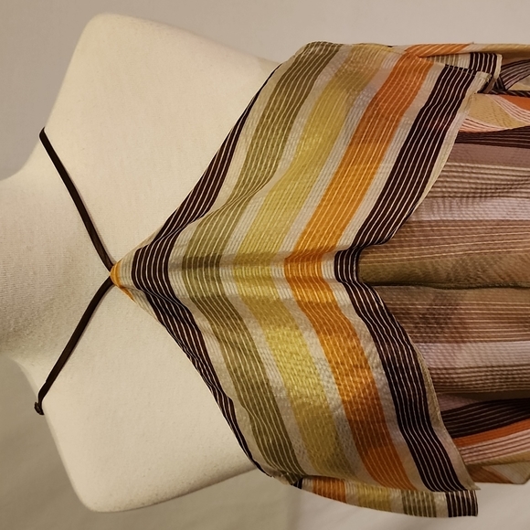 BCBGMaxAzria Silk Layered Open Tie Back Camisole - Picture 8 of 16